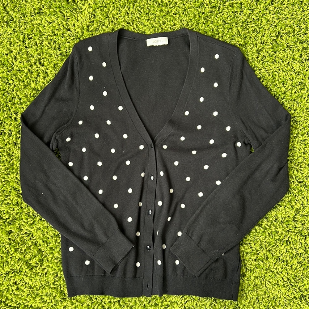 LOFT polka dot sweater